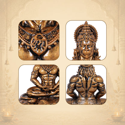 ANTIQUE COPPER | HANUMAN JI IDOL | BAJRANGBALI MURTI