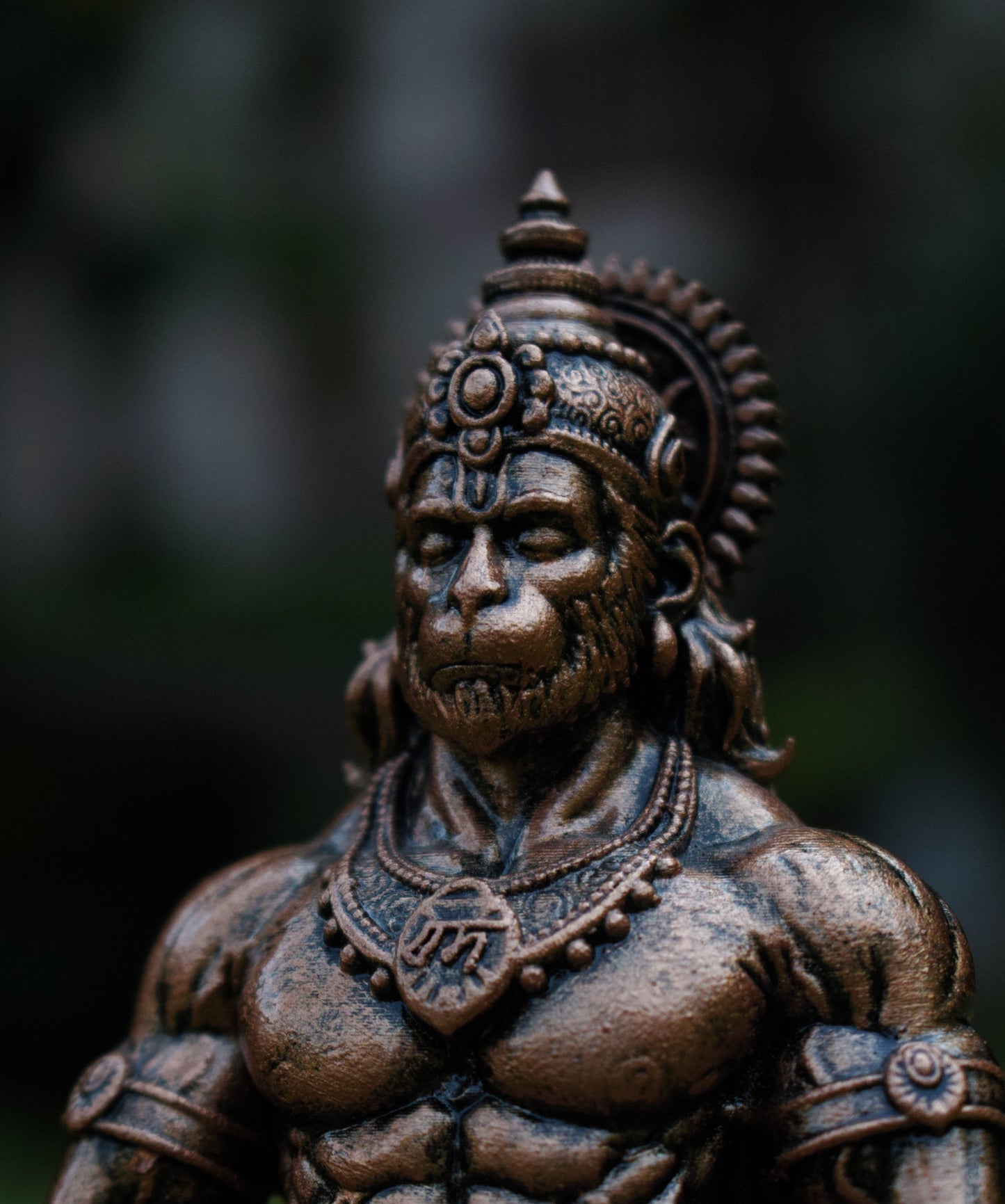 Antique Copper - Hanuman ji Murti | Bajrangbali Idol [4.5 Inch]