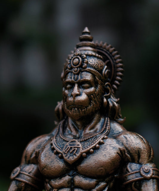 Antique Copper - Hanuman ji Murti | Bajrangbali Idol [4.5 Inch]