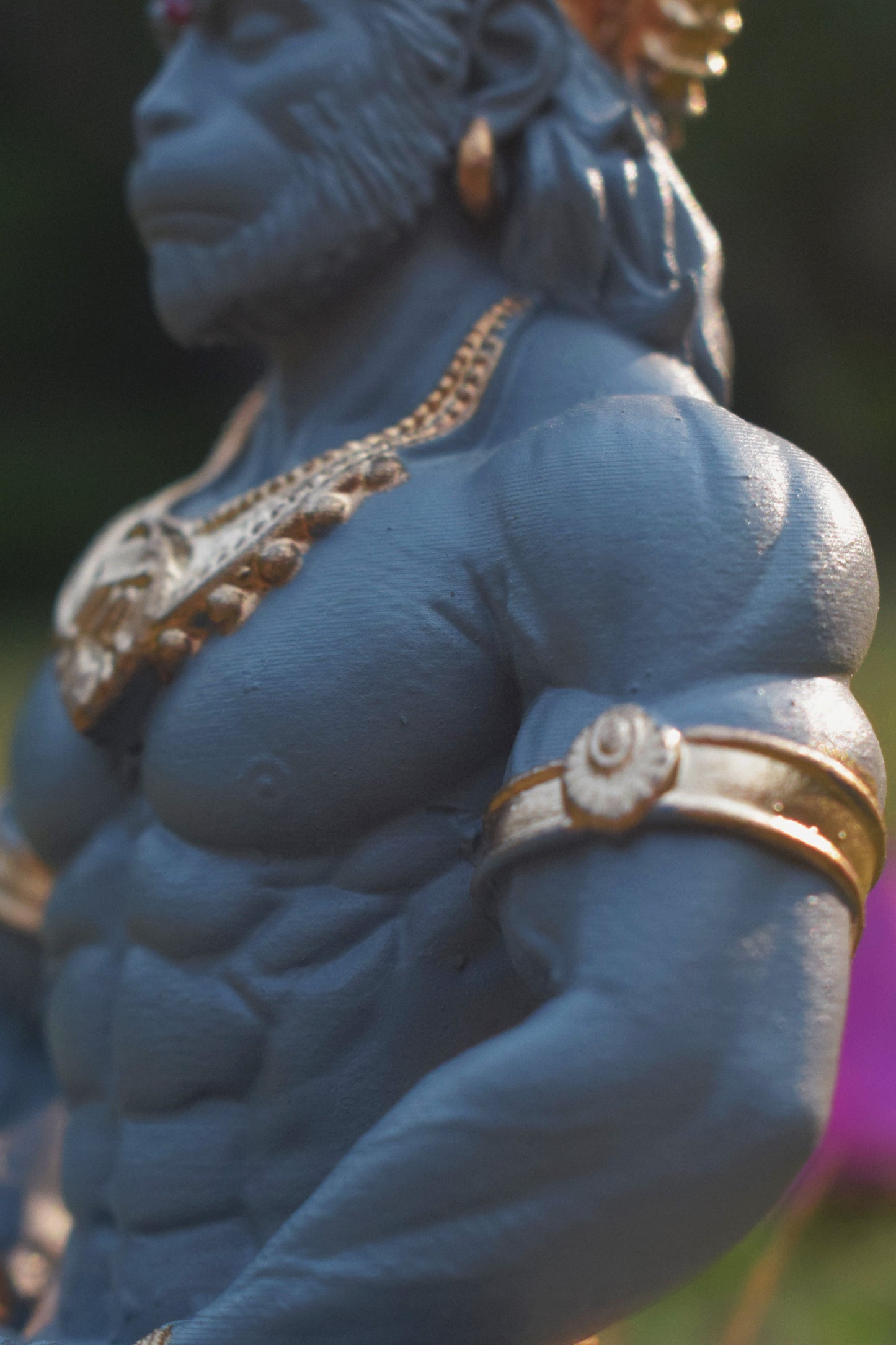 Grey - Hanuman ji Murti | Bajrangbali Idol [4.5 Inch]