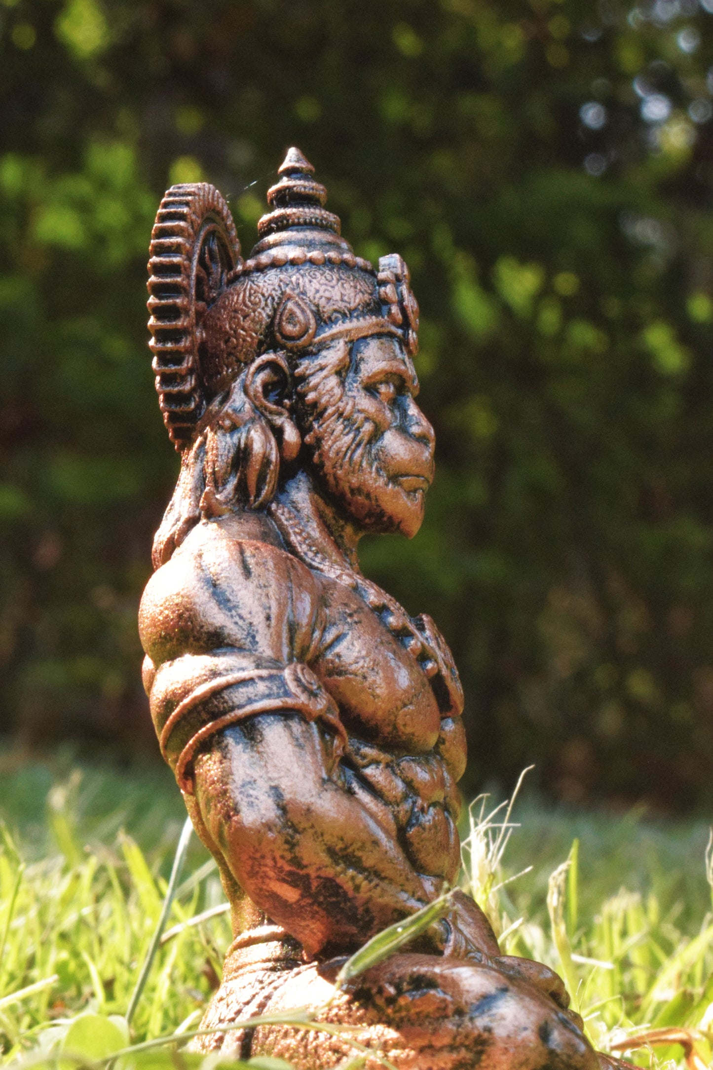 Antique Copper - Hanuman ji Murti | Bajrangbali Idol [4.5 Inch]