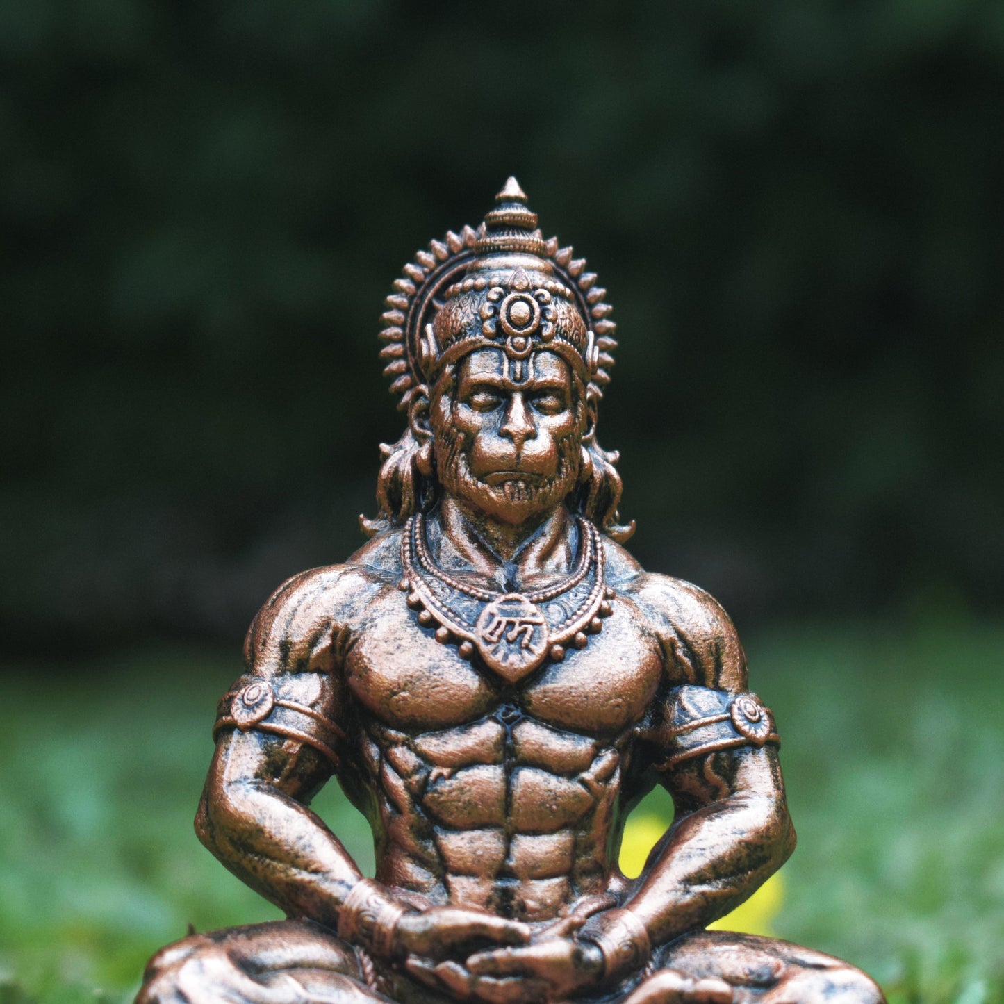 Antique Copper - Hanuman ji Murti | Bajrangbali Idol [4.5 Inch]