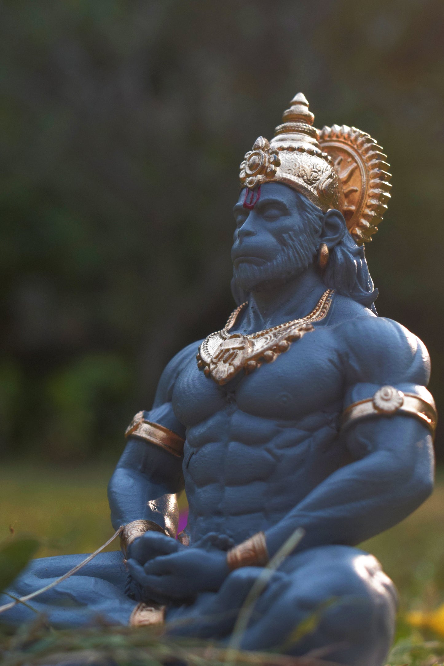 Grey - Hanuman ji Murti | Bajrangbali Idol [4.5 Inch]