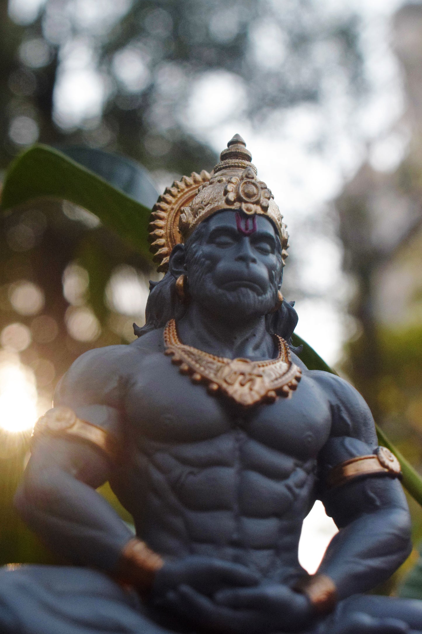 Grey - Hanuman ji Murti | Bajrangbali Idol [4.5 Inch]