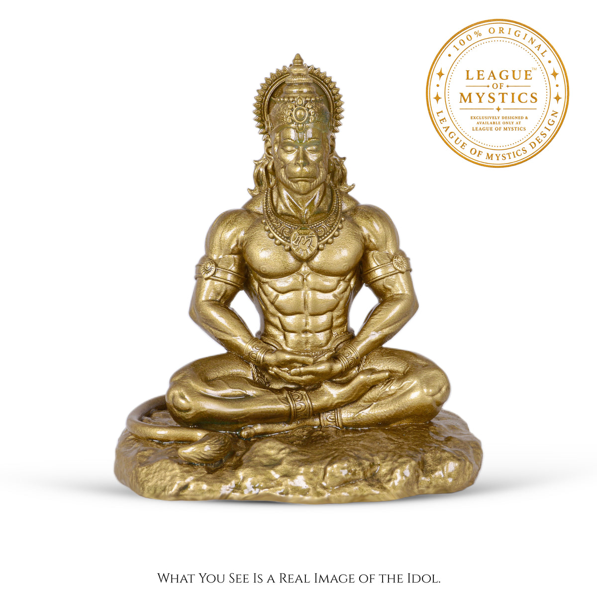 GOLDEN BRONZE | HANUMAN JI IDOL | BAJRANGBALI MURTI