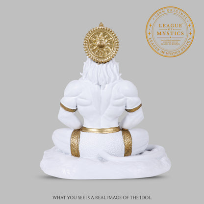 DIVINE WHITE | HANUMAN JI IDOL | BAJRANGBALI MURTI