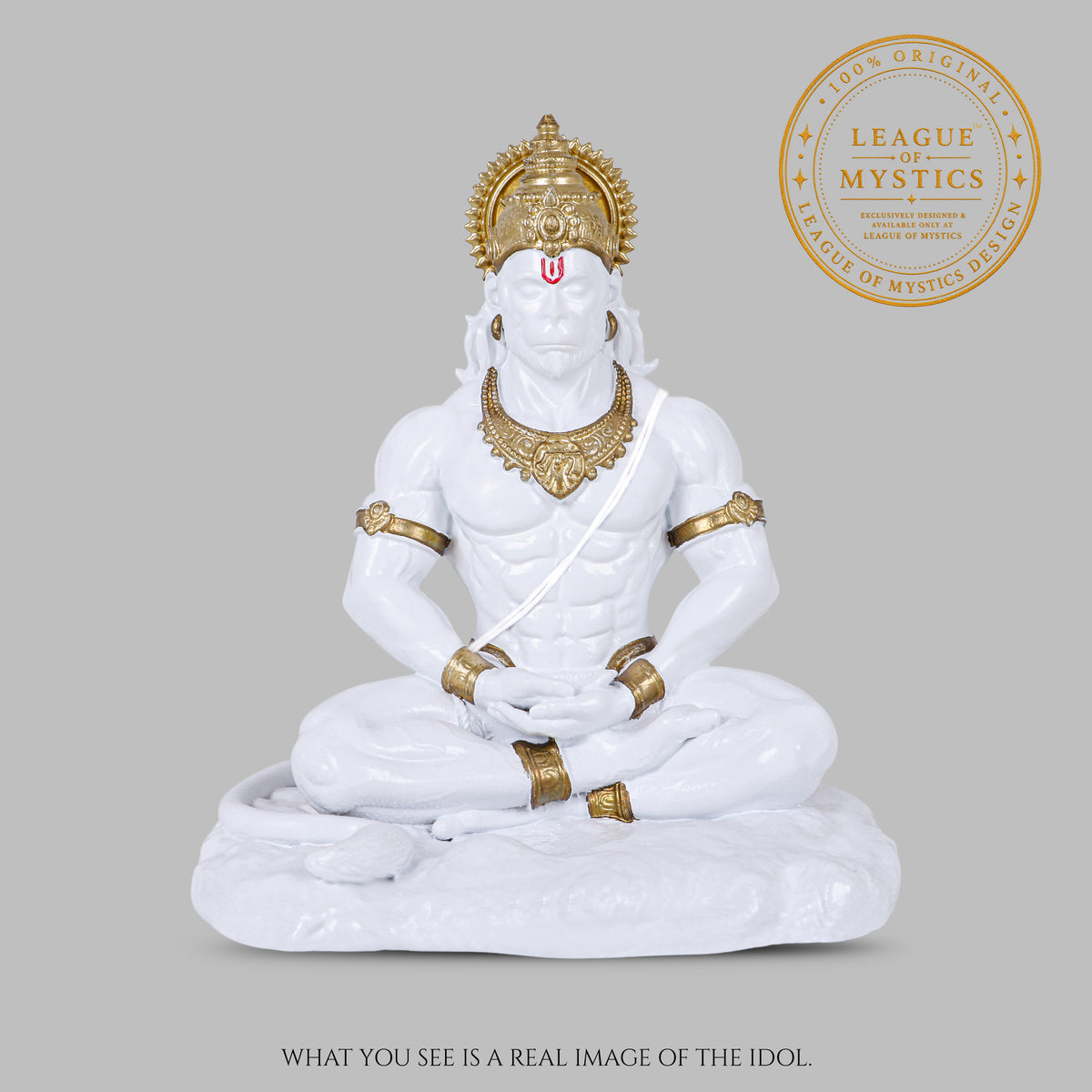 DIVINE WHITE | HANUMAN JI IDOL | BAJRANGBALI MURTI