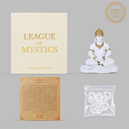 DIVINE WHITE | HANUMAN JI IDOL | BAJRANGBALI MURTI