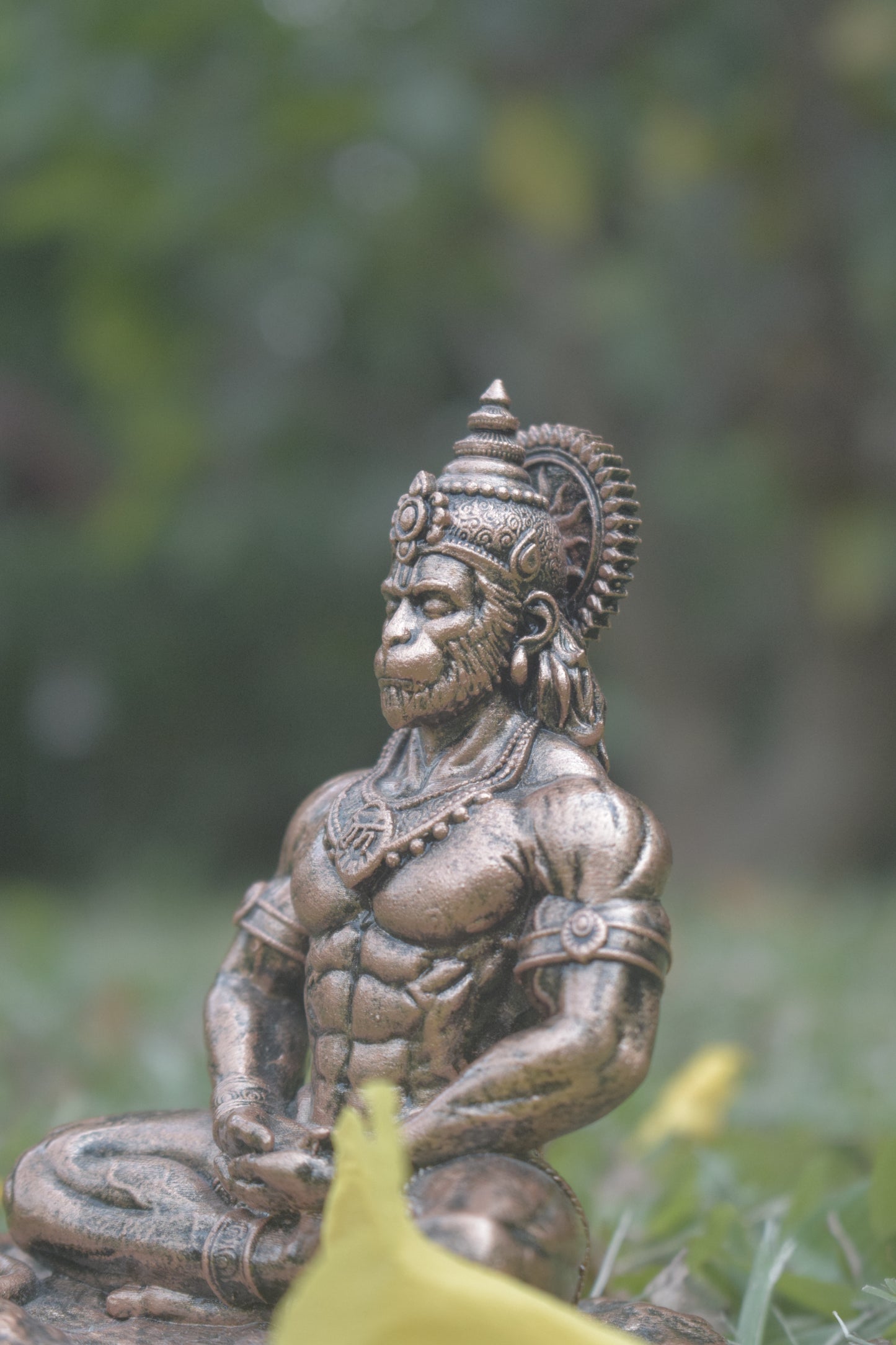 Antique Copper - Hanuman ji Murti | Bajrangbali Idol [4.5 Inch]
