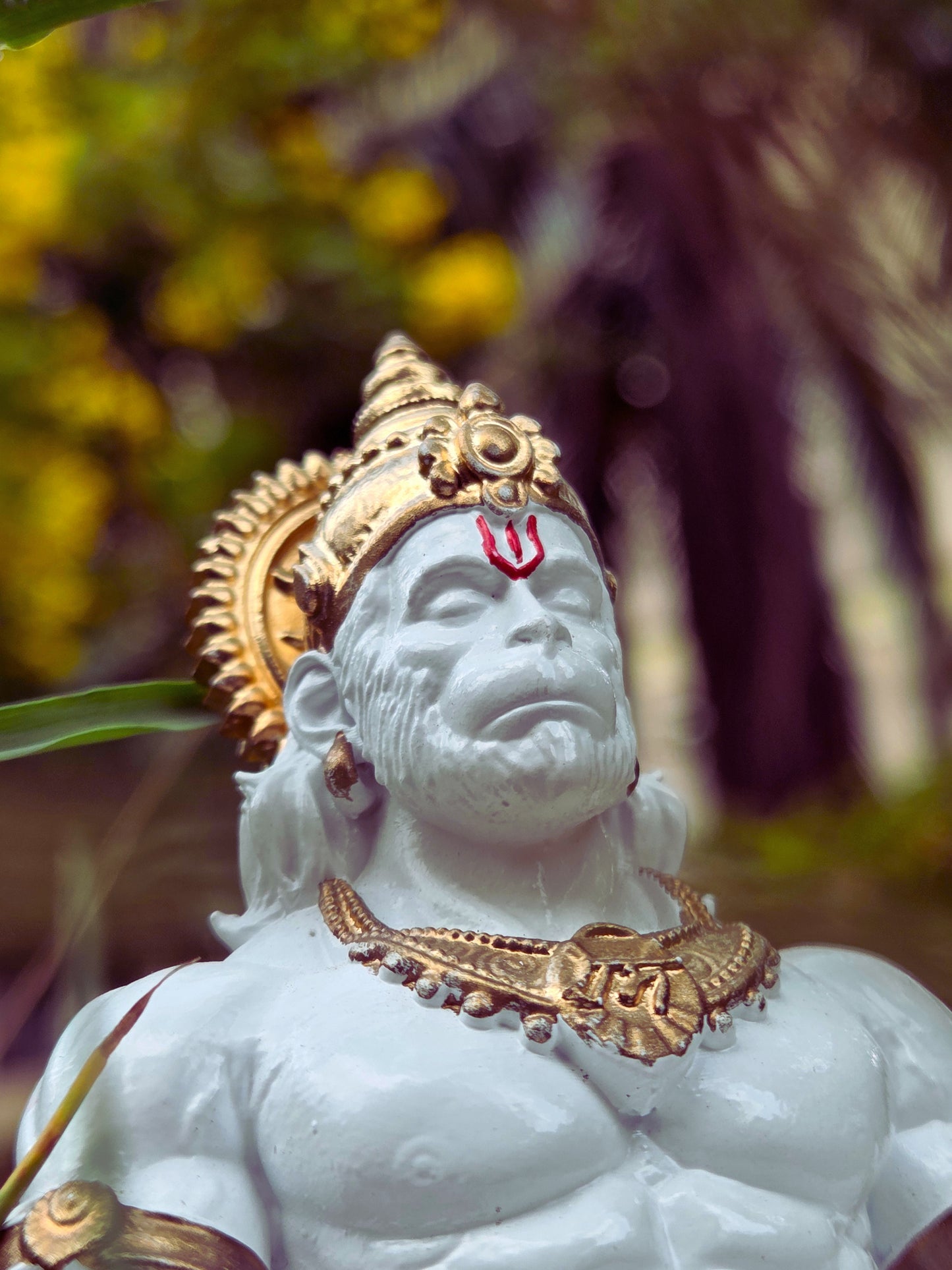 Divine White - Hanuman ji Murti | Bajrangbali Idol [4.5 Inch]