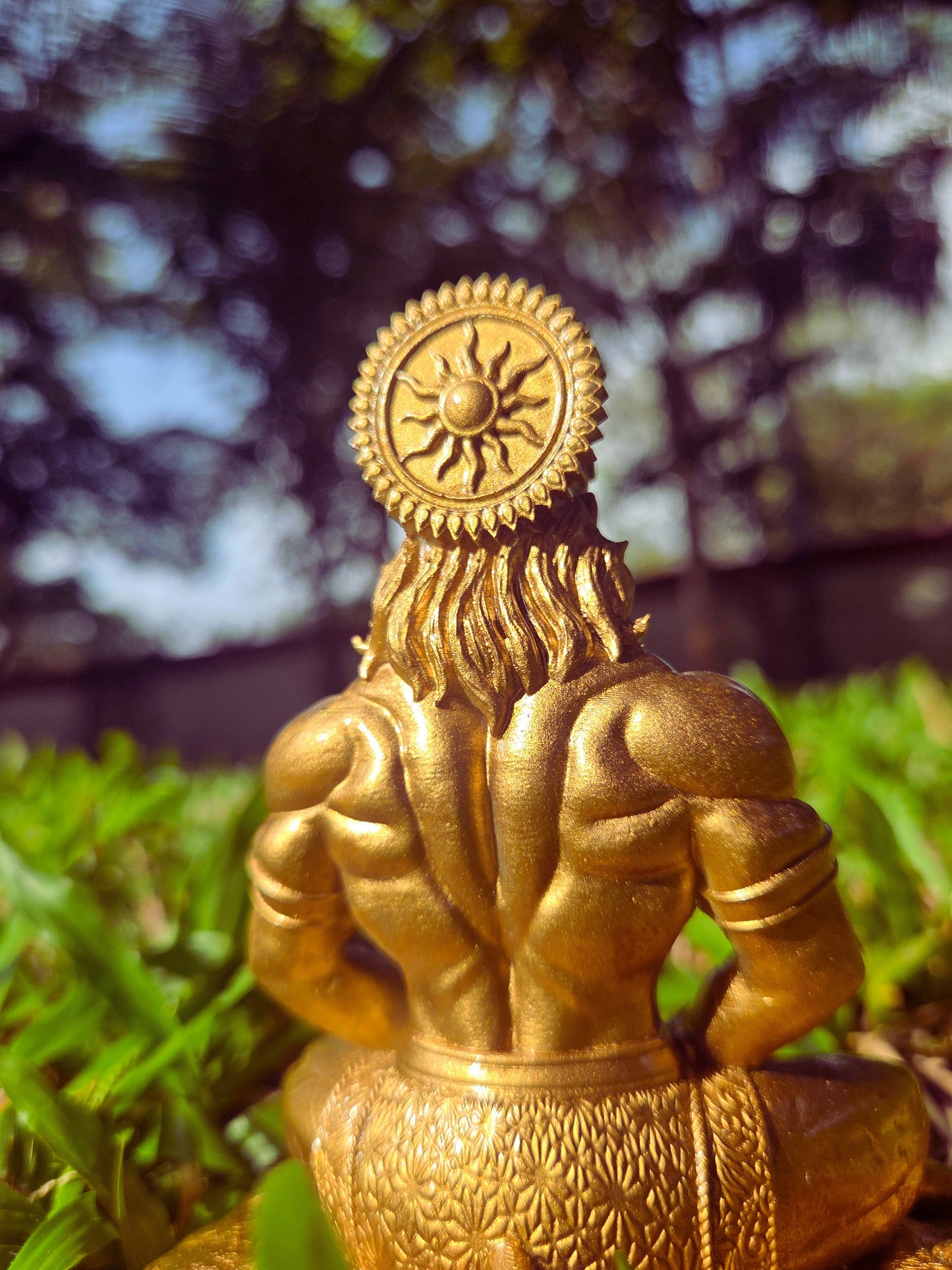 Golden Bronze - Hanuman ji Murti | Bajrangbali Idol [4.5 Inch]